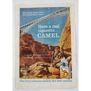 1975 Camel Cigarettes Magazine Original Print Ad Advertisement Glen Canyon AZ